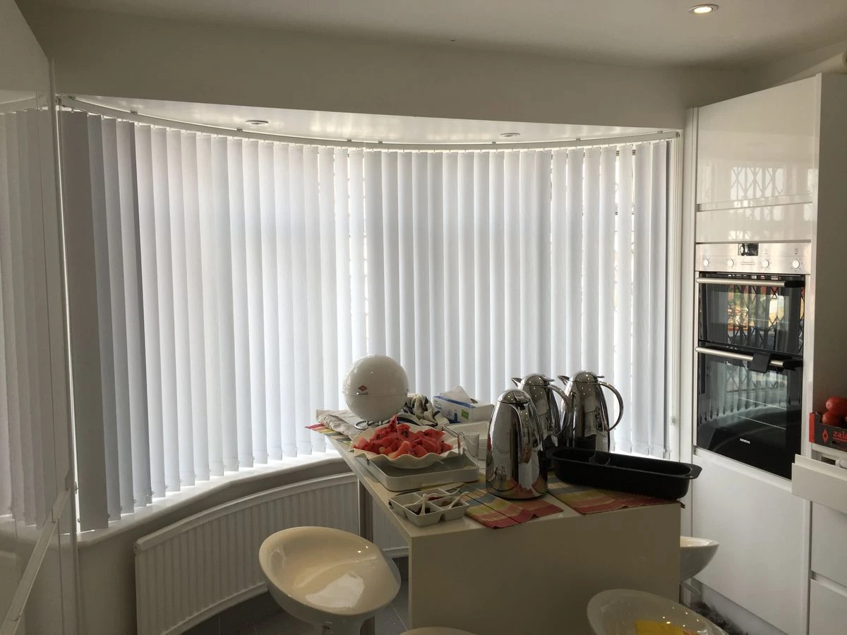 For commercial environments such as Conference Rooms, Showrooms, and Reception Areas, vertical blinds help maintain a neat, organized appearance.