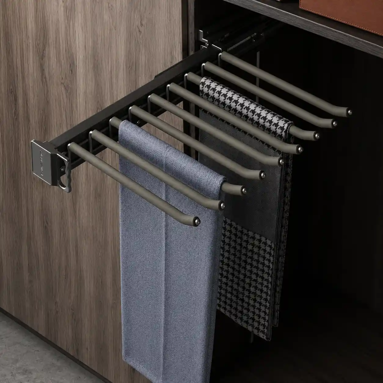 Pull-Out Pant Rack for Wardrobe – Premium Pant Organizer