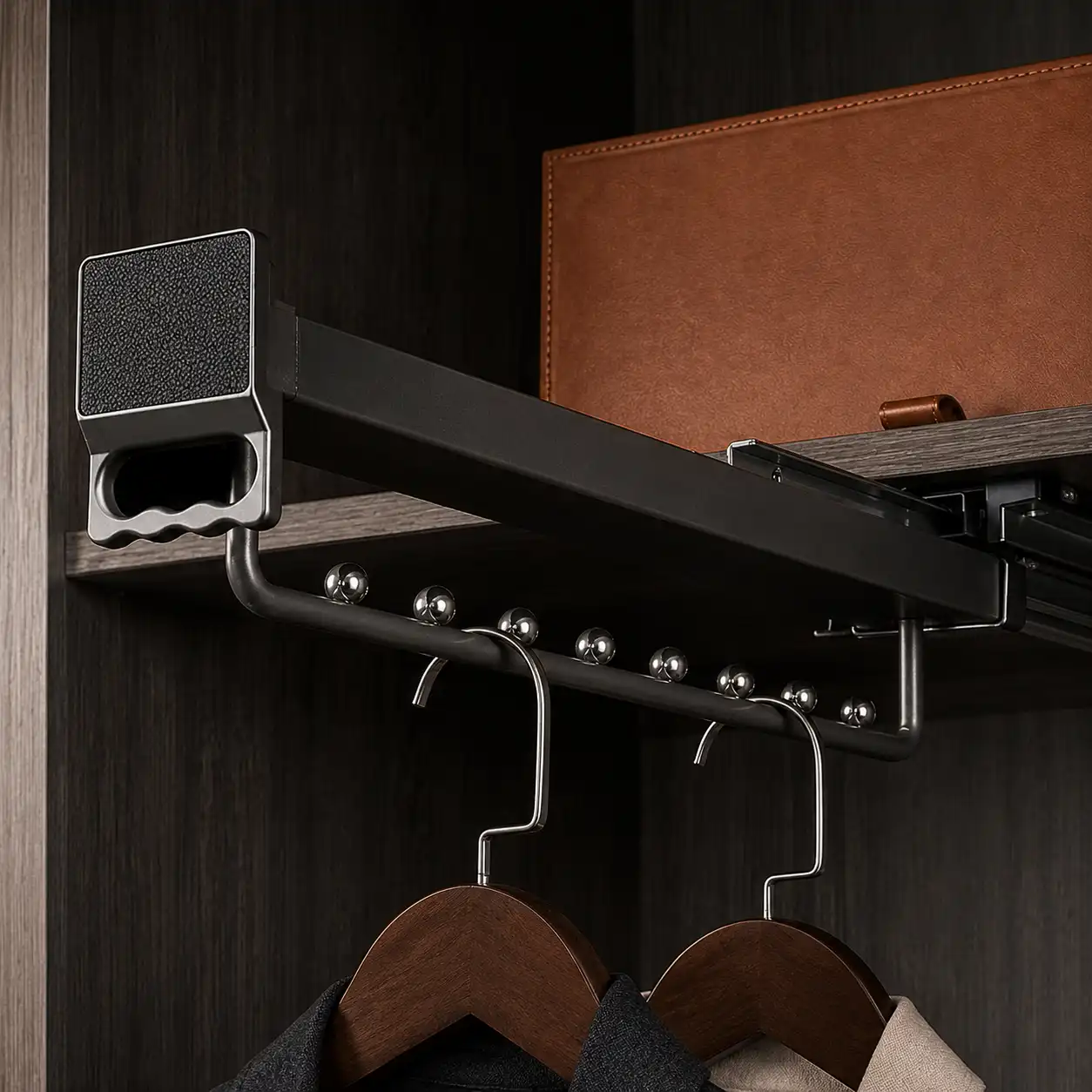 Pull-Down Wardrobe Clothes Rail