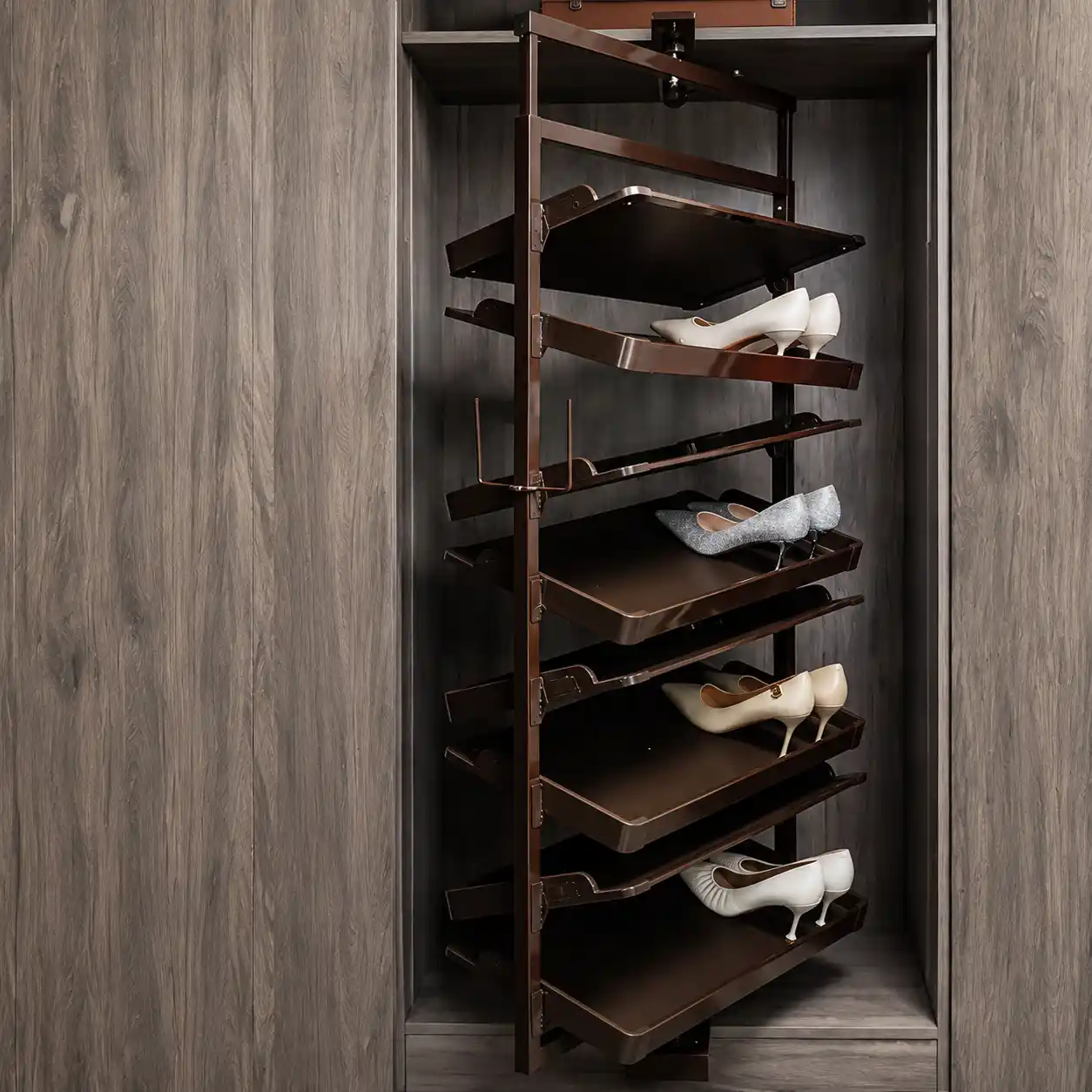 Rotating Multi-Tier Shoe Rack