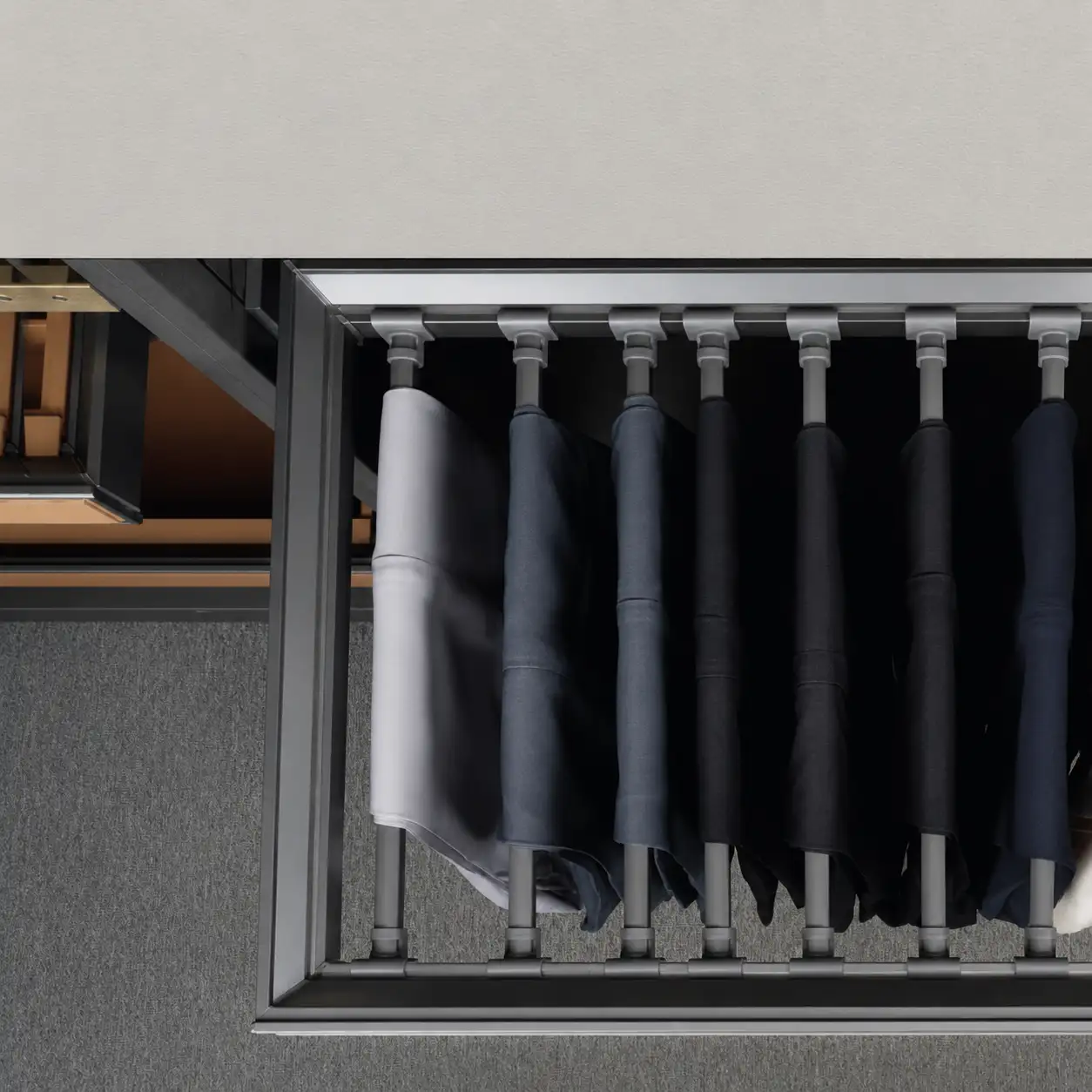 Pull-Out Wardrobe Pant Rack