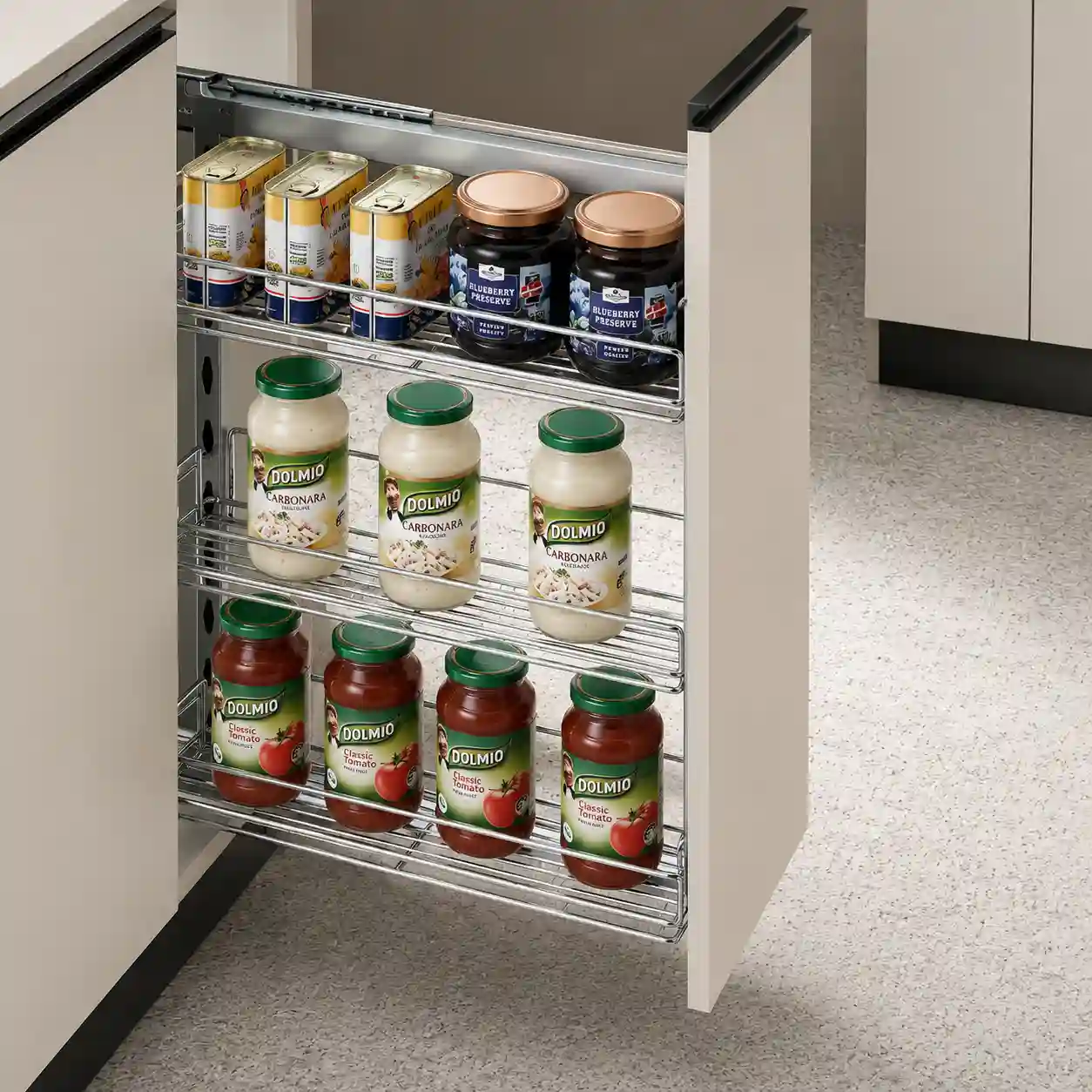 Three-Tier Narrow Pantry Basket
