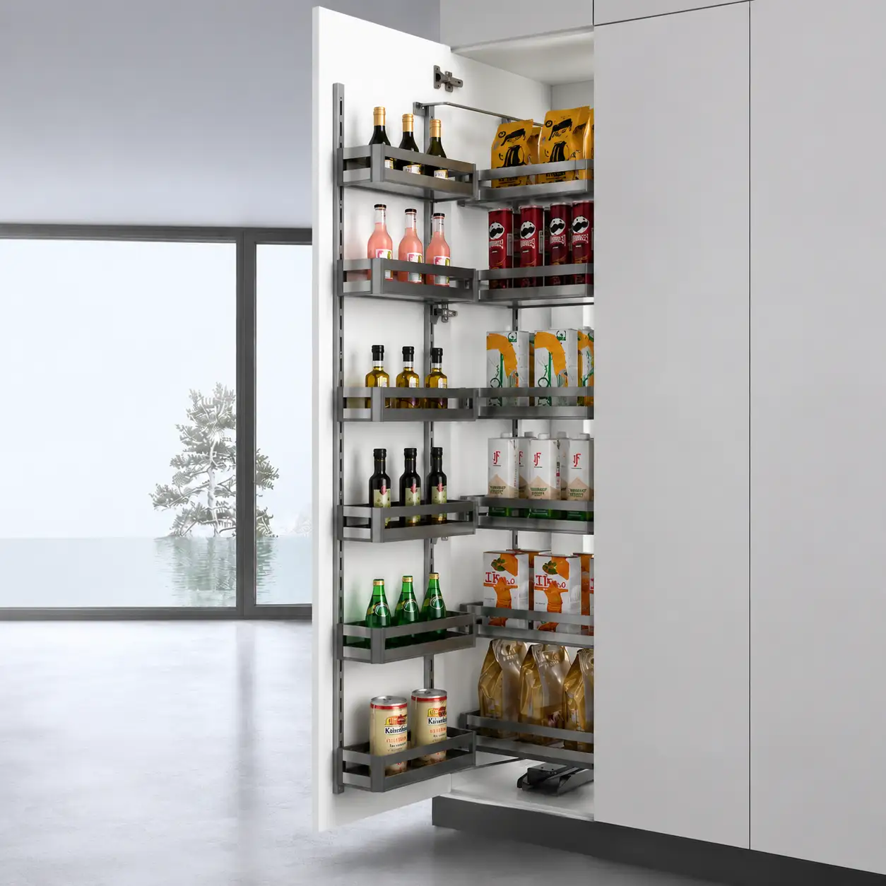 Full-Height Door Pantry Basket