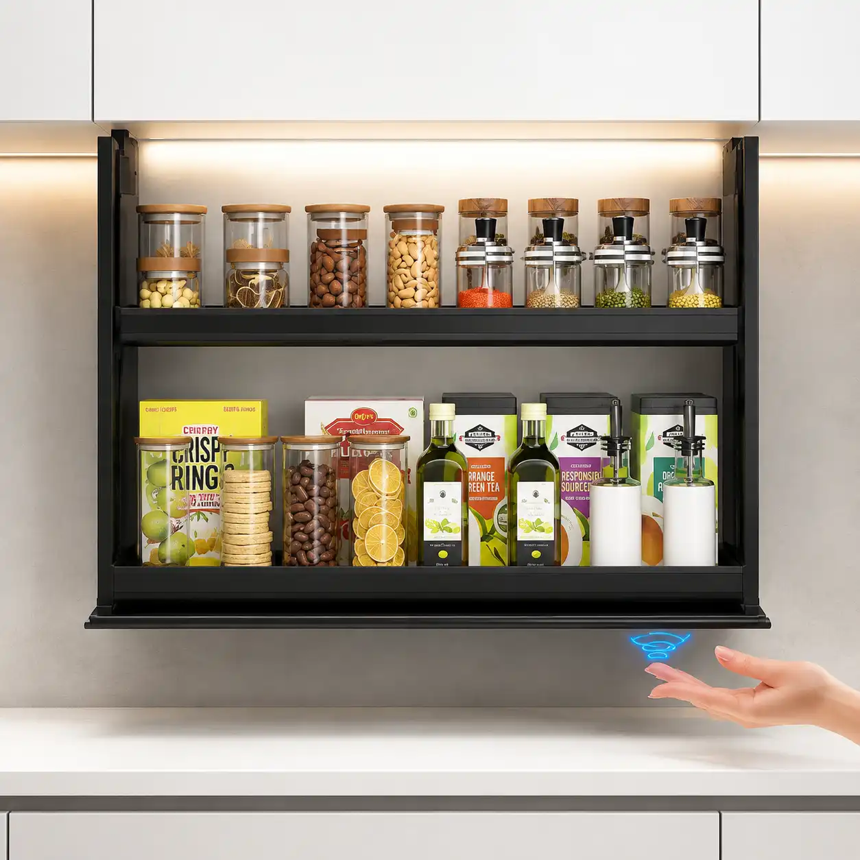 Smart Electric Pull-Down Storage Rack